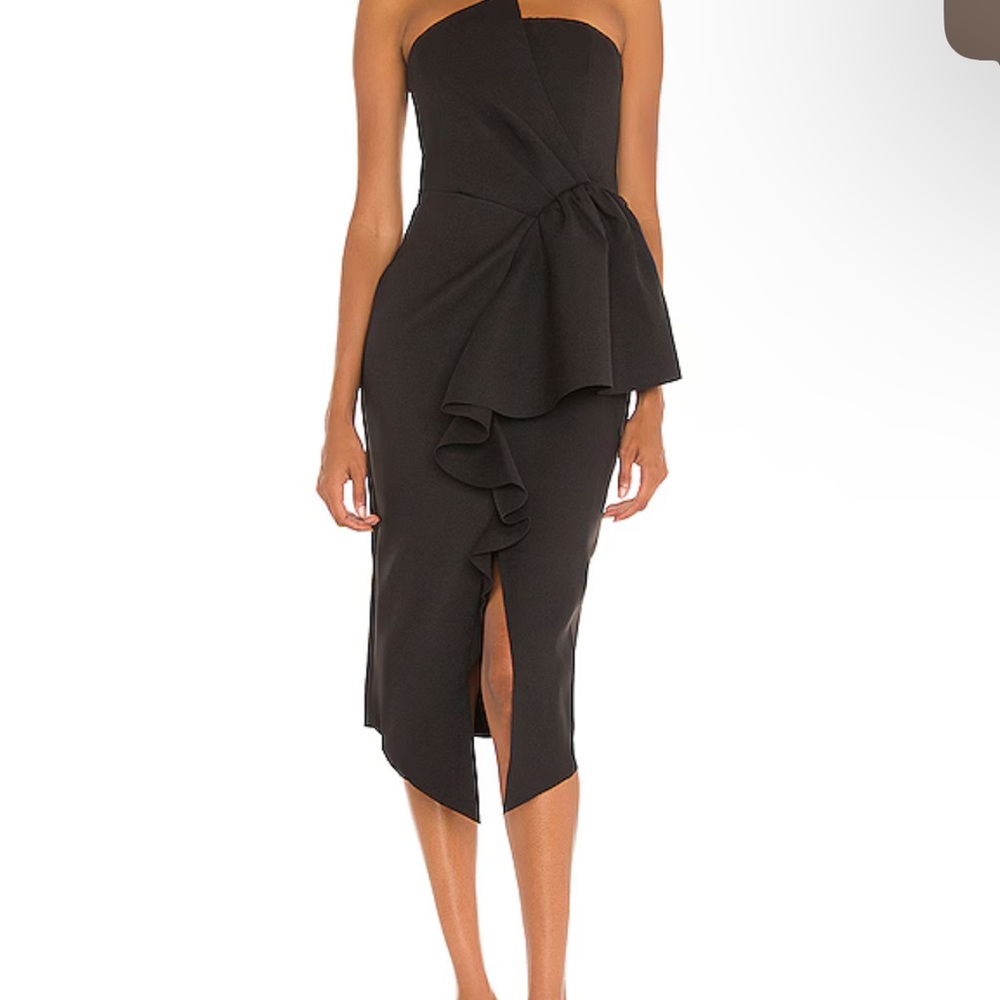 Elliatt Reception Midi Dress In Black